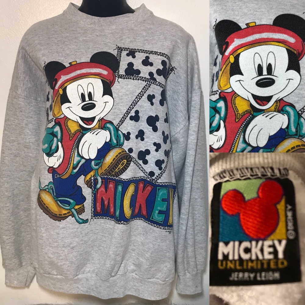 VINTAGE MICKEY MOUSE UNLIMITED ARTIST SWEAT SHIRT - Picture 1 of 8